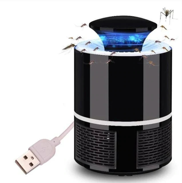 Disfruta de noches tranquilas con la lámpara antimosquitos USB. Ecológica, silenciosa y sin químicos, perfecta para el hogar y la oficina.